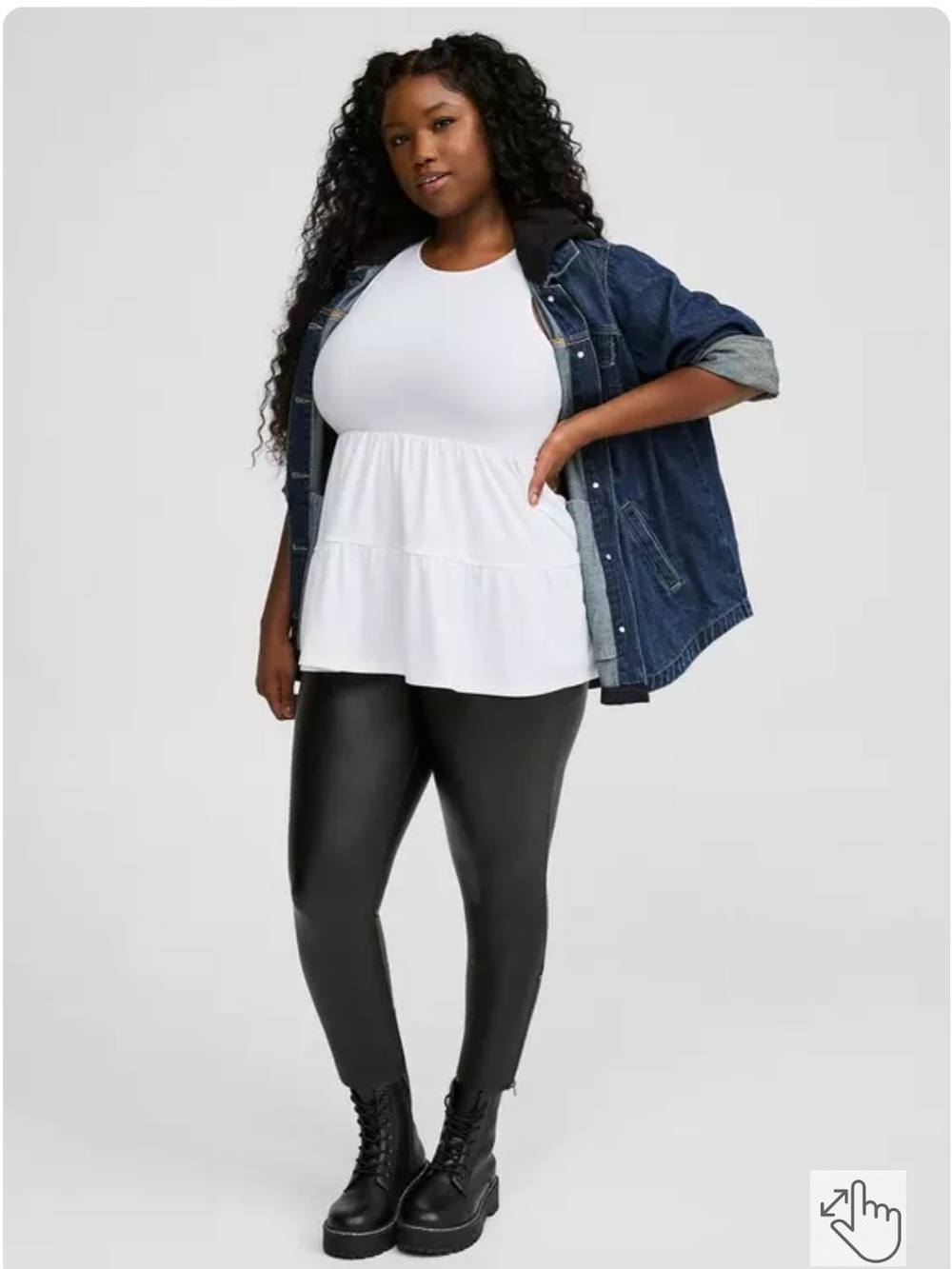 Torrid Super Soft Rib High Neck Babydoll